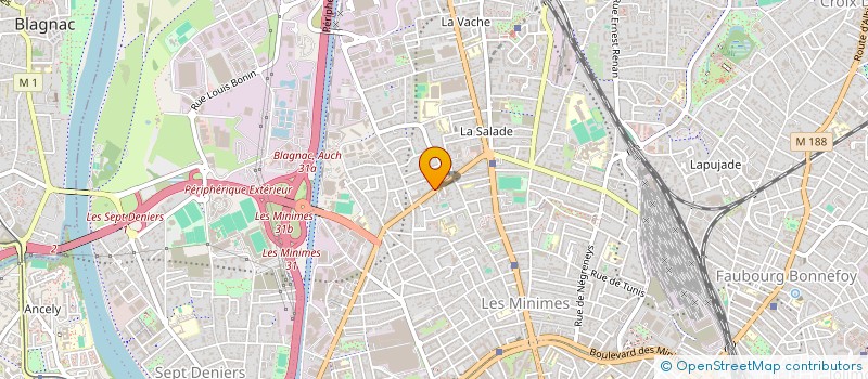 localisation de l'entreprise MADAME RACHIDA AHMED  TOULOUSE