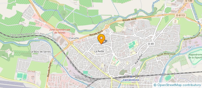 localisation de l'entreprise MADAME RACHIDA AIT TALEBNASSER  CARCASSONNE