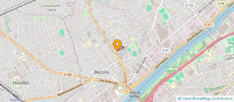 localisation de l'entreprise MADAME RACHIDA AKKOU  BEZONS