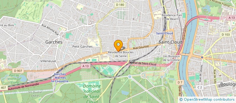 localisation de l'entreprise MADAME RACHIDA AMAROUCHE à SAINT-CLOUD