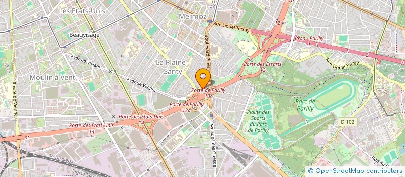 localisation de l'entreprise MADAME RACHIDA AOUA  LYON