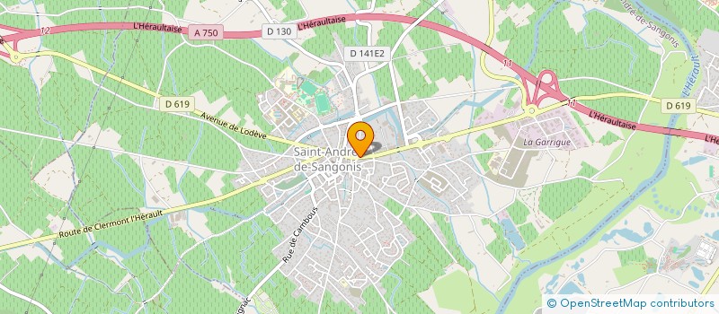 localisation de l'entreprise MADAME RACHIDA BACHRAOUI  SAINT-ANDRE-DE-SANGONIS