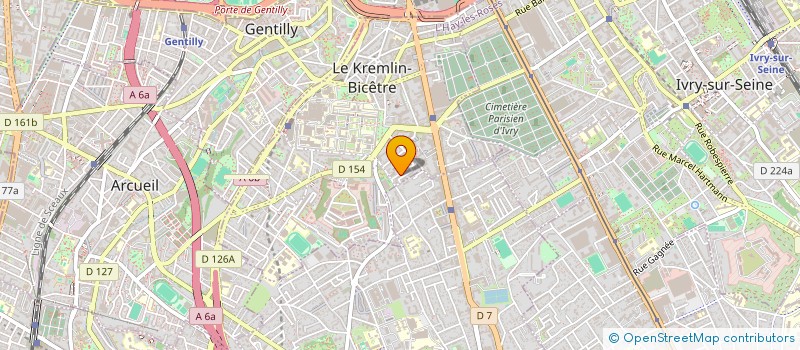 localisation de l'entreprise MADAME RACHIDA BADAOUI  LE KREMLIN-BICETRE