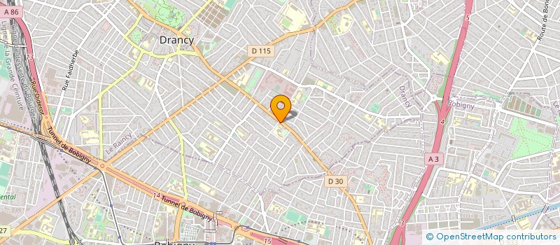 localisation de l'entreprise MADAME RACHIDA BEN-TAHAR  DRANCY