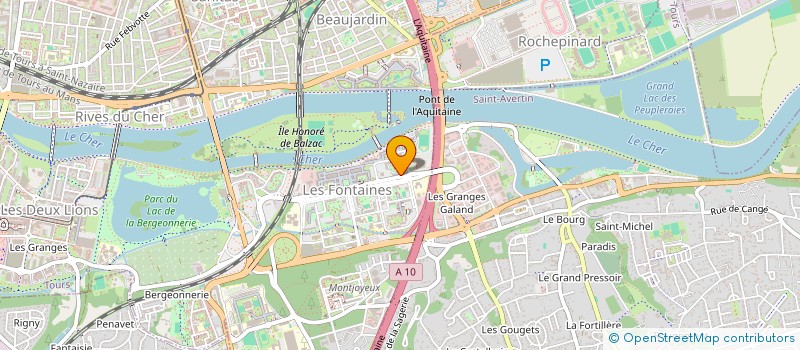 localisation de l'entreprise MADAME RACHIDA BENDELHOUM  SAINT-AVERTIN