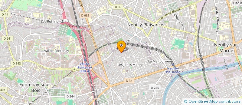 localisation de l'entreprise MADAME RACHIDA BENKAHLA  FONTENAY-SOUS-BOIS