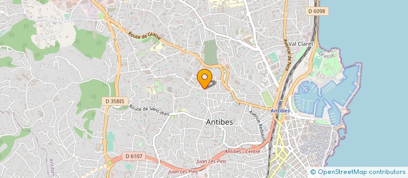 localisation de l'entreprise MADAME RACHIDA BENSEMIRA  ANTIBES