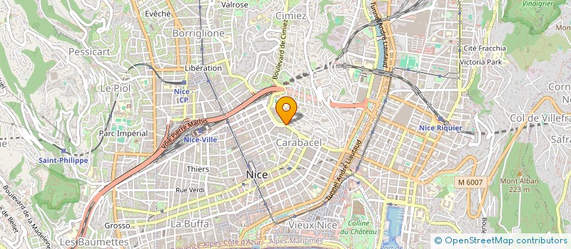 localisation de l'entreprise MADAME RACHIDA BOUAKYOUD  NICE