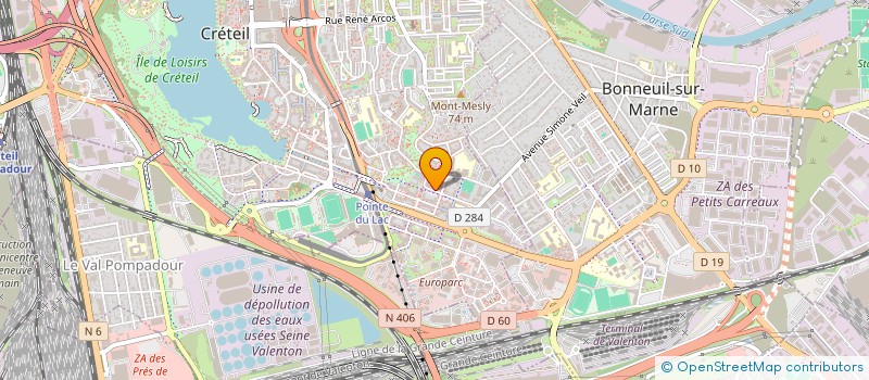 localisation de l'entreprise MADAME RACHIDA BOUCHIKHI  CRETEIL