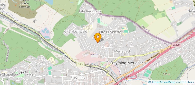 localisation de l'entreprise MADAME RACHIDA BOUISSAGRAS  FREYMING-MERLEBACH