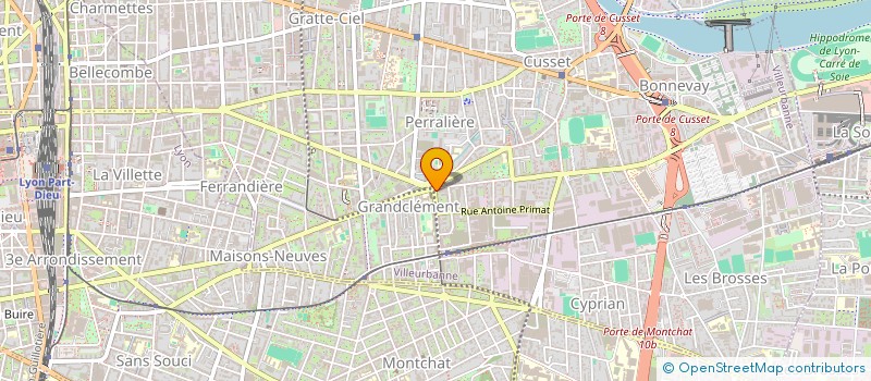 localisation de l'entreprise MADAME RACHIDA BOUKHARI  VILLEURBANNE