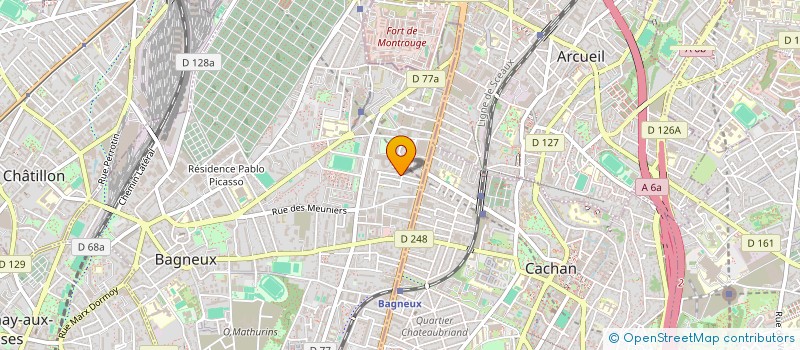 localisation de l'entreprise MADAME RACHIDA BOUNIA à BAGNEUX
