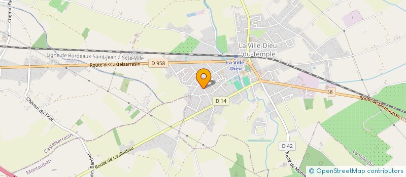 localisation de l'entreprise MADAME RACHIDA BOURASS  LA VILLE-DIEU-DU-TEMPLE