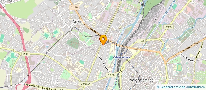 localisation de l'entreprise MADAME RACHIDA BOUSSEBTI  VALENCIENNES