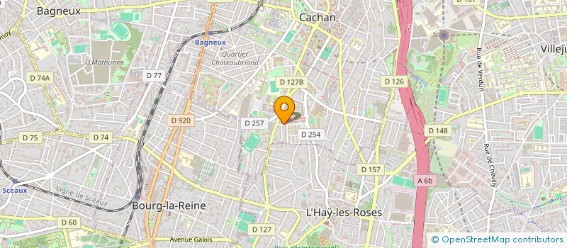 localisation de l'entreprise MADAME RACHIDA DAHMOUCHE  CACHAN