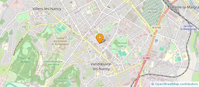 localisation de l'entreprise MADAME RACHIDA DJAAFRI  VANDUVRE-LES-NANCY