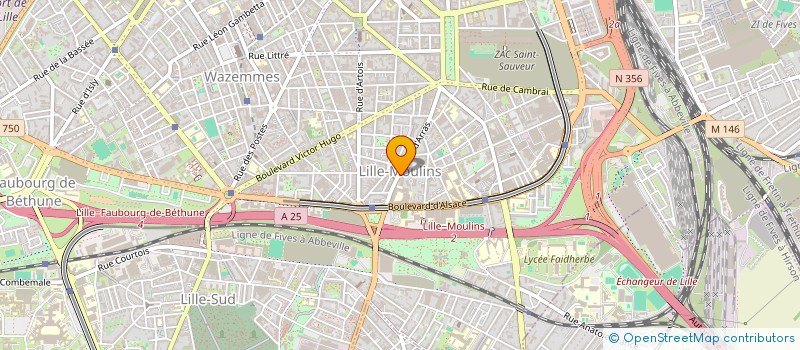 localisation de l'entreprise MADAME RACHIDA DJABER  LILLE