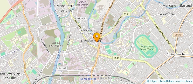 localisation de l'entreprise MADAME RACHIDA DJAZIRI à MARCQ-EN-BARŒUL