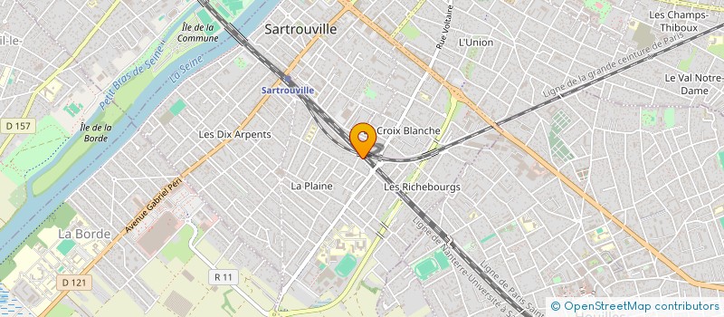 localisation de l'entreprise MADAME RACHIDA DJELLALI à SARTROUVILLE