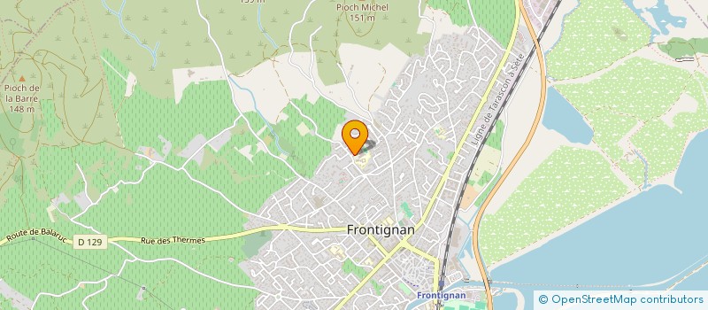 localisation de l'entreprise MADAME RACHIDA EL HAJAJI à FRONTIGNAN