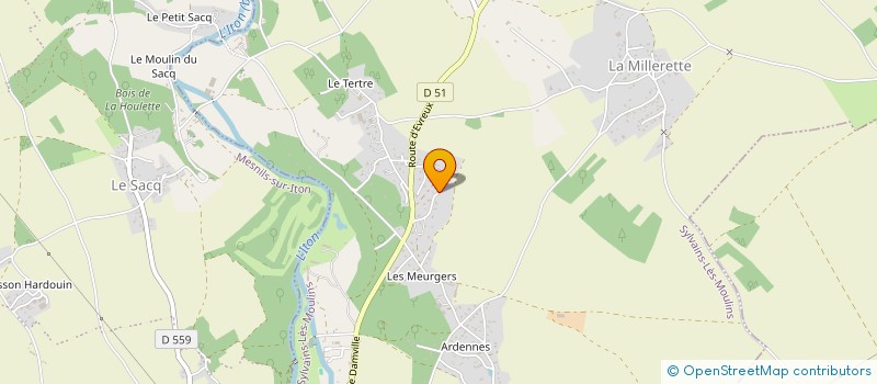 localisation de l'entreprise MADAME RACHIDA ESSALHI  SYLVAINS-LES-MOULINS