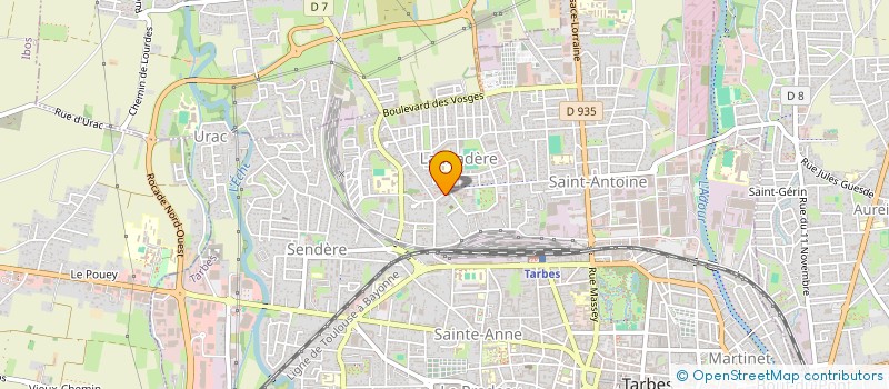 localisation de l'entreprise MADAME RACHIDA GHAMMOURI  TARBES