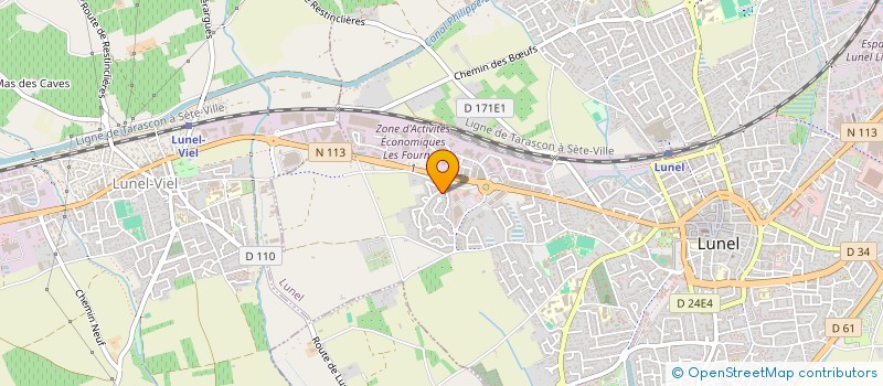 localisation de l'entreprise MADAME RACHIDA GUEDRI  LUNEL