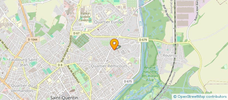 localisation de l'entreprise MADAME RACHIDA HADJ-MIMOUNE à SAINT-QUENTIN