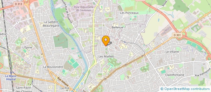 localisation de l'entreprise MADAME RACHIDA JAAFA  LE MANS