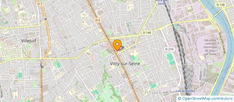localisation de l'entreprise MADAME RACHIDA KABBOURI à VITRY-SUR-SEINE
