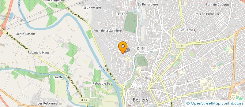 localisation de l'entreprise MADAME RACHIDA KACHOUL à BEZIERS