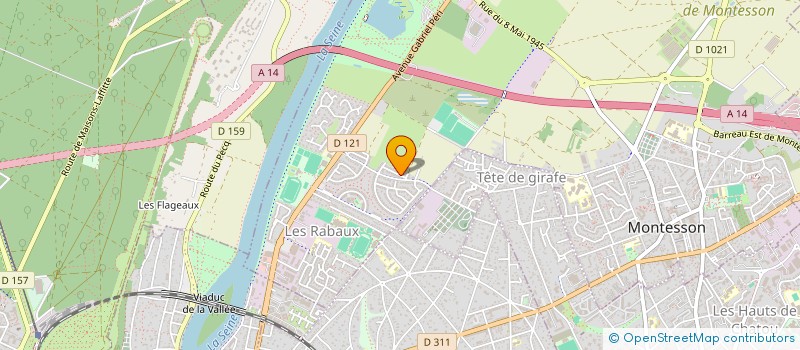 localisation de l'entreprise MADAME RACHIDA KONTAR  MONTESSON