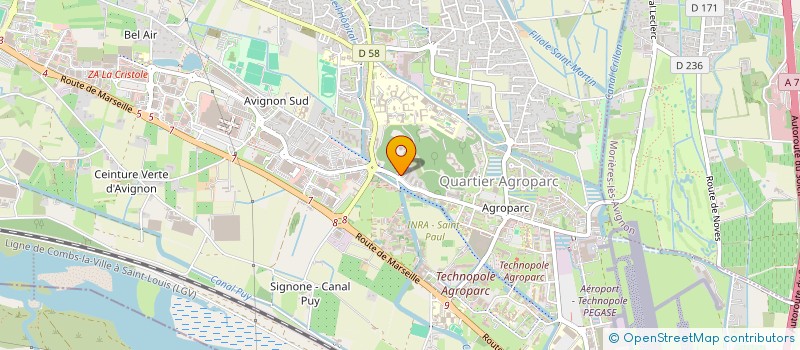 localisation de l'entreprise MADAME RACHIDA KOULALI  AVIGNON