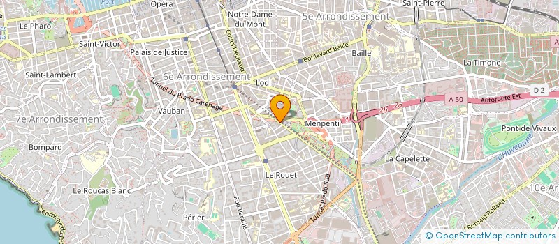 localisation de l'entreprise MADAME RACHIDA MARROUA à MARSEILLE