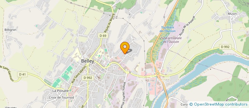 localisation de l'entreprise MADAME RACHIDA MNIA  BELLEY