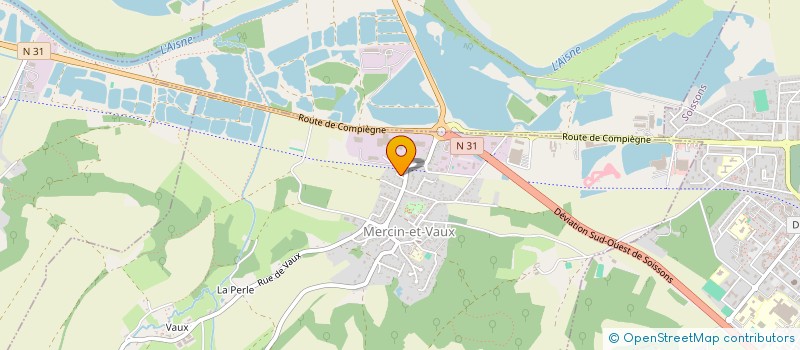 localisation de l'entreprise MADAME RACHIDA MOUSSI  MERCIN-ET-VAUX