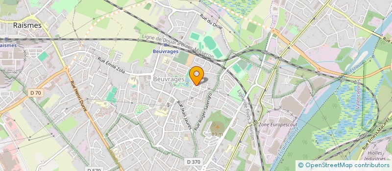 localisation de l'entreprise MADAME RACHIDA SAADI à BEUVRAGES