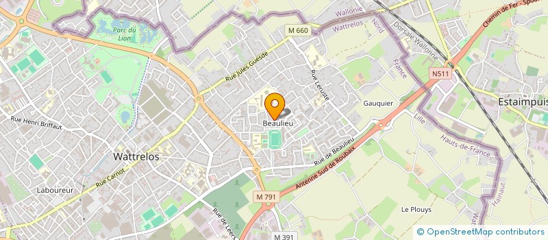 localisation de l'entreprise MADAME RACHIDA SAIDI  WATTRELOS