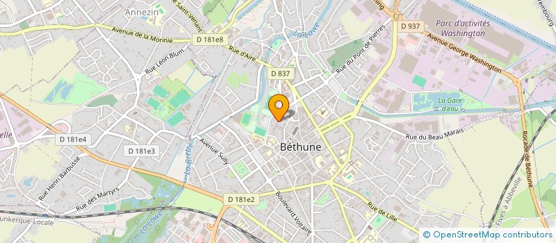 localisation de l'entreprise MADAME RACHIKA SAID ALI à BETHUNE