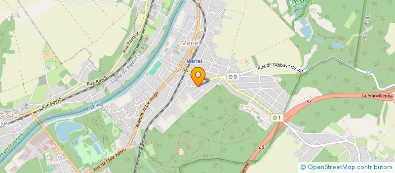 localisation de l'entreprise MADAME RACINE SOW  MERIEL