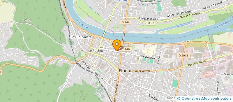 localisation de l'entreprise MADAME RACKI DIALLO  ELBEUF