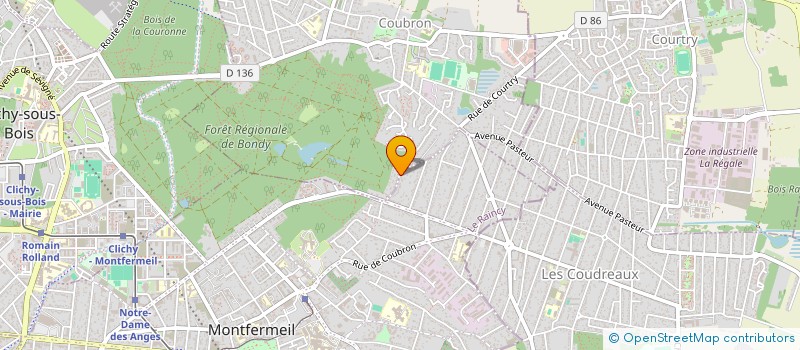 localisation de l'entreprise MADAME RADHA TODOROVIC  MONTFERMEIL