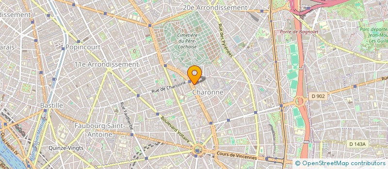 localisation de l'entreprise MADAME RADHIA BERRECHACHE  PARIS