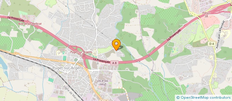 localisation de l'entreprise MADAME RADHIA CHALGHOUMI  PUGET-SUR-ARGENS