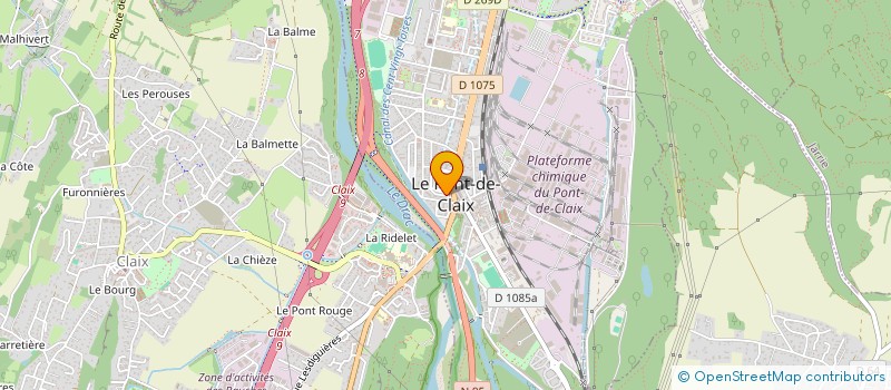 localisation de l'entreprise MADAME RADHIA GUEMDANI à LE PONT-DE-CLAIX