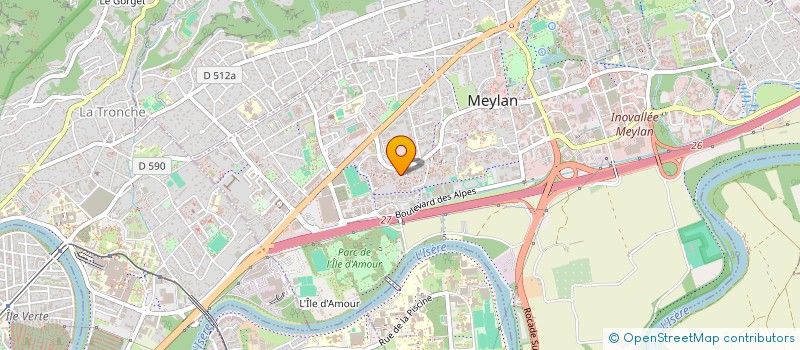 localisation de l'entreprise MADAME RADIA AIT MOUHOUB  MEYLAN
