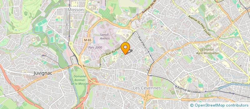 localisation de l'entreprise MADAME RADIA AMARA à MONTPELLIER
