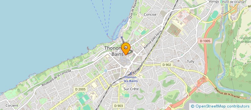 localisation de l'entreprise MADAME RADIA BENALI à THONON-LES-BAINS