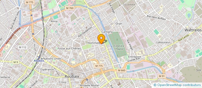 localisation de l'entreprise MADAME RADIA BENIRBAH  ROUBAIX