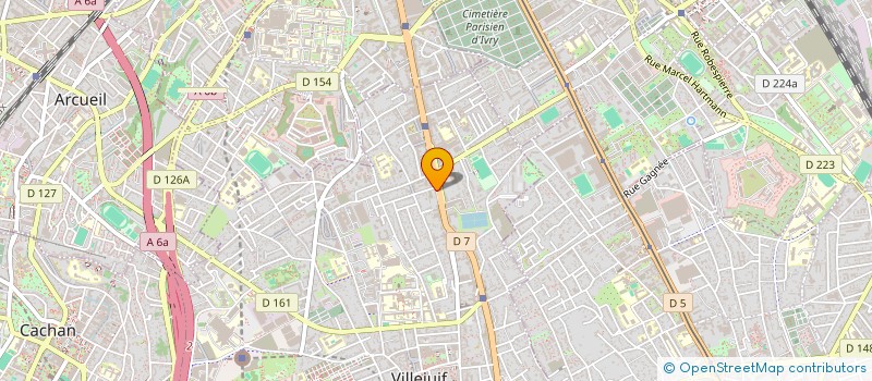 localisation de l'entreprise MADAME RADIA BOUDAOUD  VILLEJUIF